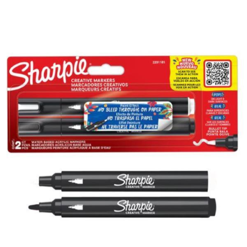 Sharpie - ASTUCCIO 2 MARCATORI CREATIVE MARKERS SHARPIE
